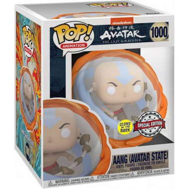 FIGURA POP AVATAR AANG ALL ELEMENTS GLOW IN THE DARK EXCLUSIVE