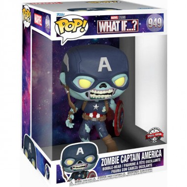 FIGURA POP MARVEL WHAT IF ZOMBIE CAPTAIN AMERICA EXCLUSIVE 25CM