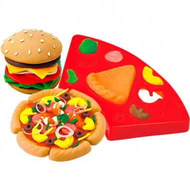 JUEGO MODELAJE PLASTILINA BURGUER Y SANDWICH + 3 AÑOS