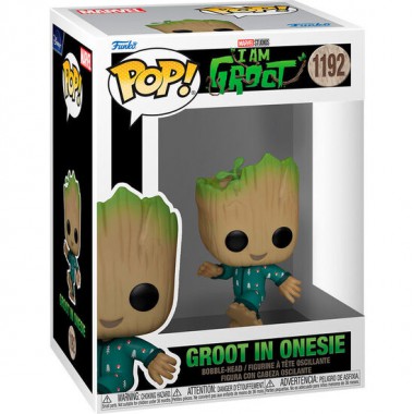 FIGURA POP MARVEL I AM GROOT - GROOT IN ONESIE