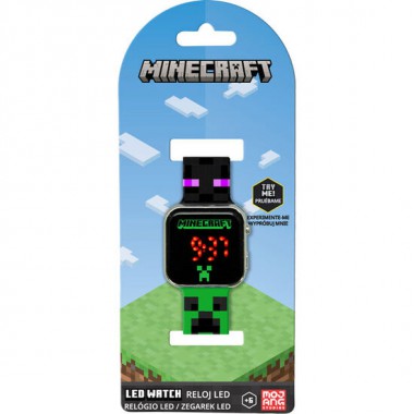 RELOJ LED MINECRAFT