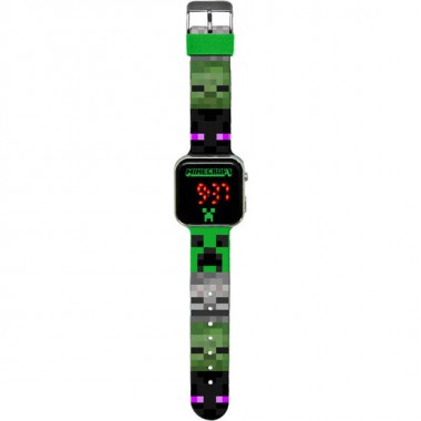 RELOJ LED MINECRAFT