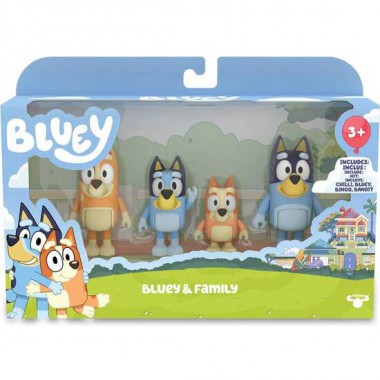 PACK 4 FIGURAS BLUEY S.2