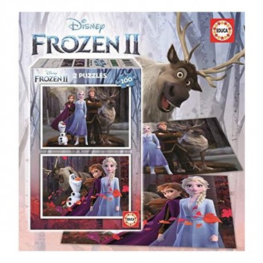 2 PUZZLES DE 100 PIEZAS FROZEN "BELIEVE"