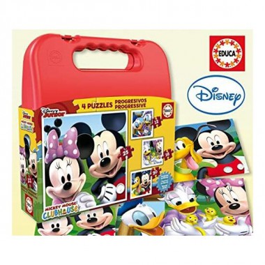 MALETA EDUCA PUZZLES PROGRESIVOS MICKEY MOUSE