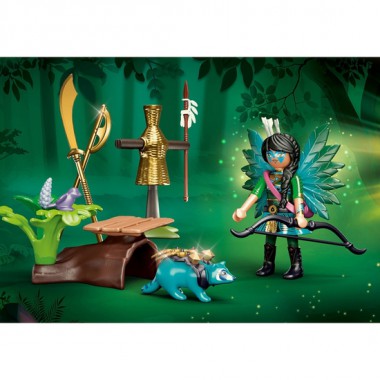 PLAYMOBIL AYUMA STARTER PACK KNIGHT FAIRY CON MAPACHE