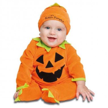 DISFRAZ BEBÉ CALABAZA COTTON TALLA 0-6 MESES