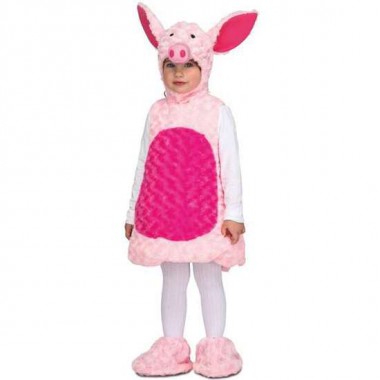 DISFRAZ BEBÉ CERDITO PELUCHE TALLA 12-24 MESES