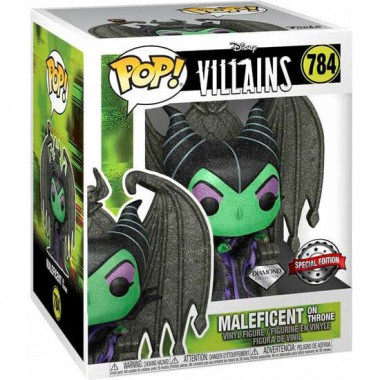 FIGURA POP DISNEY VILLAINS MALEFICENT ON THRONE DIAMOND EXCLUSIVE