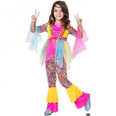 DISFRAZ HIPPIE GIRL TALLA 5-6 Y