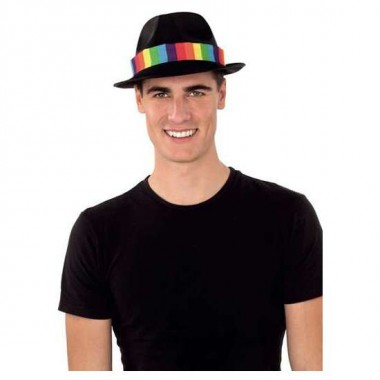 SOMBRERO GANSTER NEGRO RAINBOW