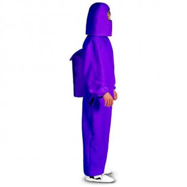 DISFRAZ AMONG US IMPOSTOR PURPLE XL (ESCAFANDRA Y TRAJE CON CREMALLERA Y BOLSILLOS)