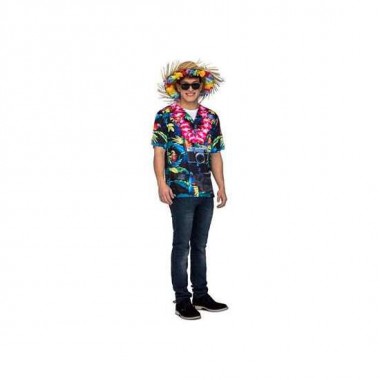 DISFRAZ ADULTO CAMISETA HAWAIIAN TALLA S