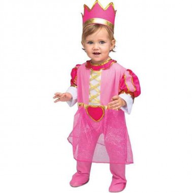 DISFRAZ PRINCESA ROSA BEBÉ TALLA 12-24 M