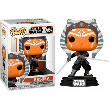 FIGURA POP STAR WARS MANDALORIAN AHSOKA WITH SABERS