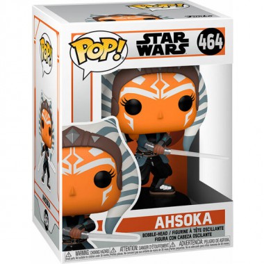 FIGURA POP STAR WARS MANDALORIAN AHSOKA WITH SABERS