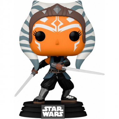 FIGURA POP STAR WARS MANDALORIAN AHSOKA WITH SABERS