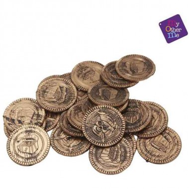 MONEDAS DE PIRATA ONE SIZE