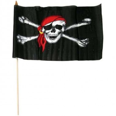 BANDERA PIRATA PEQUEÑA 46 X 32 CM