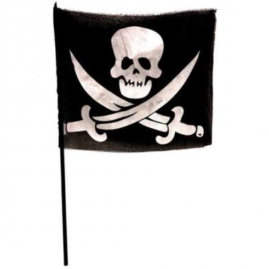 BANDERA PIRATA PEQUEÑA 46 X 32 CM