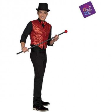 DISFRAZ CHALECO SHOWMAN ROJO TALLA M-L