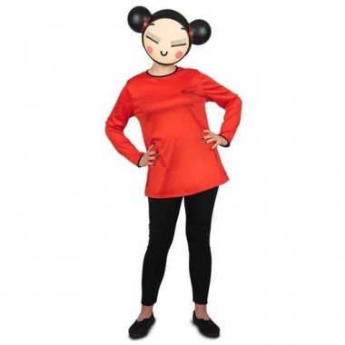 DISFRAZ ADULTO PUCCA CON MÁSCARA TALLA M-L