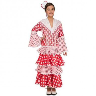 DISFRAZ FLAMENCA ROCIO 7-9 AÑOS (VESTIDO (NO INCLUYE MANTONCILLO))