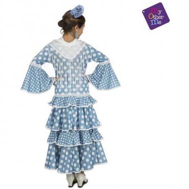 DISFRAZ FLAMENCA HUELVA VESTIDO (NO INCLUYE MANTONCILLO) TALLA 3-4 AÑOS