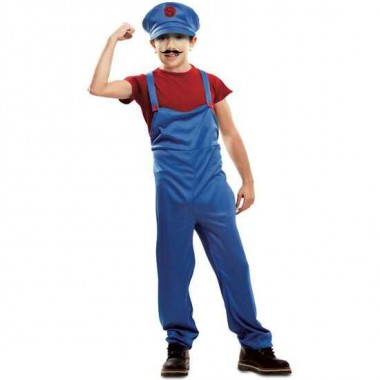 DISFRAZ RED SUPER PLUMBER TALLA 5-6 Y