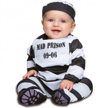 DISFRAZ BABY PRISONER TALLA 7-12 M