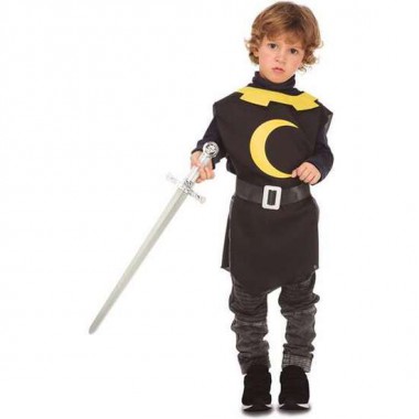 DISFRAZ PETO MEDIEVAL NEGRO TALLA 3-6 Y