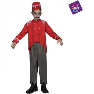 DISFRAZ INFANTIL CONSERJE ZOMBIE (GORRO, CHAQUETA Y PANTALÓN) 7-9 AÑOS