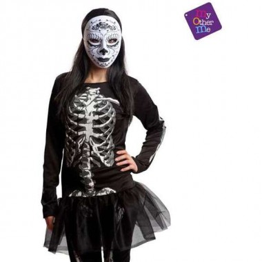 MÁSCARA TEXTIL DÍA DE LOS MUERTOS TALLA ÚNICA