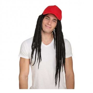 PELUCA DE RASTAS CON GORRA