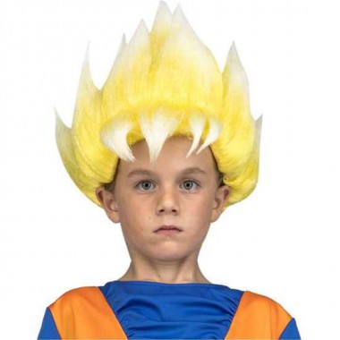 PELUCA INFANTIL SAYAN GOKU TALLA ÚNICA