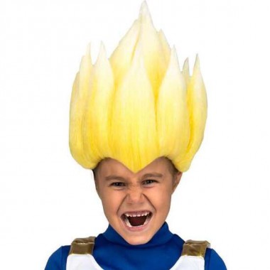 PELUCA INFANTIL SAYAN VEGETA TALLA ÚNICA