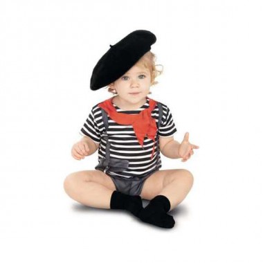 DISFRAZ MIME BODYSUITS BODYSUITS TALLA 12 MESES