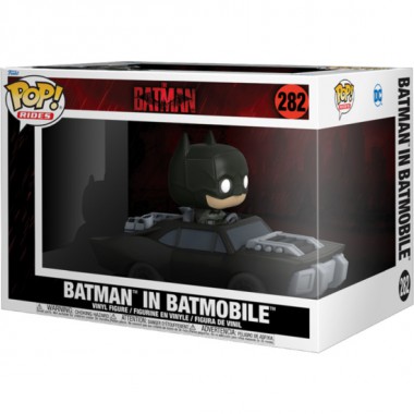 FIGURA POP RIDE MOVIES DC COMICS THE BATMAN BATMAN IN BATMOBILE