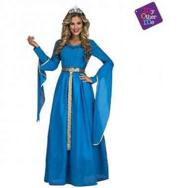 DISFRAZ PRINCESA MEDIEVAL AZUL TALLA M-L