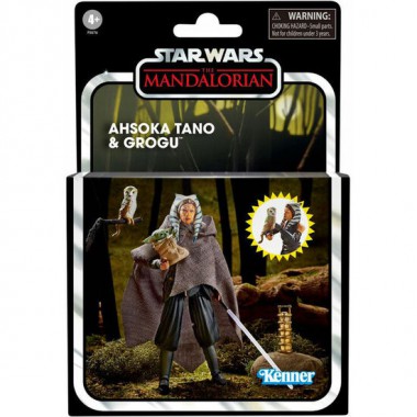 FIGURA AHSOKA TANO AND GROGU VINTAGE COLLECTION STAR WARS 10CM