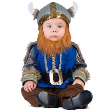 DISFRAZ VIKINGO ADORABLE 12-24 M (MONO CON CINTURÓN INTEGRADO, SOMBRERO Y BARBA)