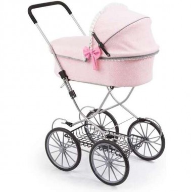 COCHE MUÑECAS DOLLS PRAM ROSA 89X70X42 CM