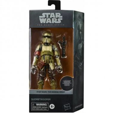 FIGURA SHORETROOPER CARBONIZED BLACK SERIES STAR WARS 15CM