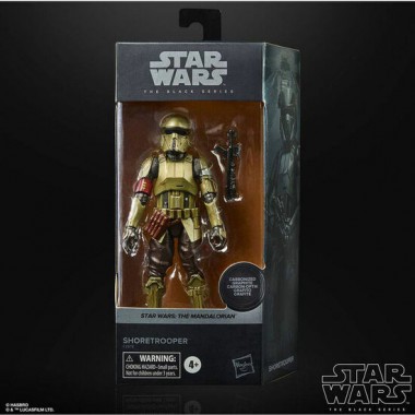 FIGURA SHORETROOPER CARBONIZED BLACK SERIES STAR WARS 15CM