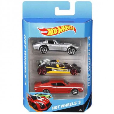 COCHE HOT WHEELS PACK DE 3 COCHES - MODELOS SURTIDOS