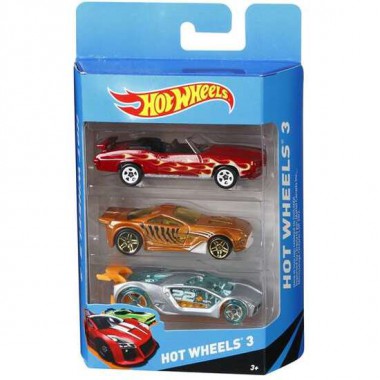 COCHE HOT WHEELS PACK DE 3 COCHES - MODELOS SURTIDOS