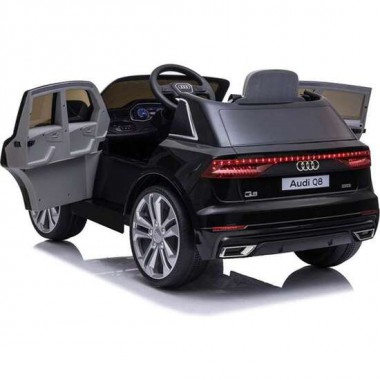 COCHE AUDI Q8 BATERIA 12V. NEGRO 108X66X55CM RUNRUNTOYS