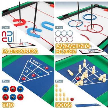 MESA MULTIJUEGOS 12 EN 1 - 107X61 CM