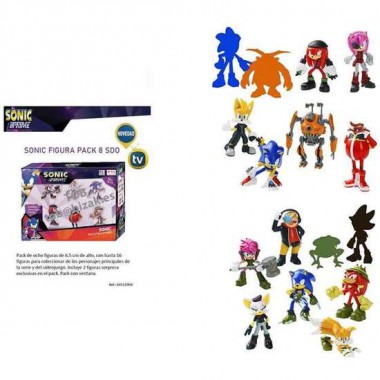 FIGURA SONIC PACK DE 8 FIGURAS COLECCIONABLES. 6,5 CM - MODELOS SURTIDOS