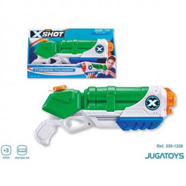 PISTOLA DE AGUA X-SHOT WARFARE MEDIUM TYPHOON THUNDER, 39X15X6CM